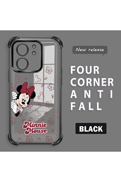 ucuc حافظة شفافة متوافقة مع Mi 13T Pro/Mi 13T ذات أربعة زوايا من السيليكون ذا...