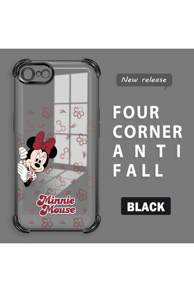 ucuc حافظة شفافة متوافقة مع iPhone 7/8/SE 2020 2022 مصنوعة من السيليكون بأربع...