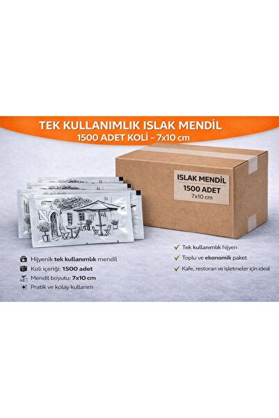 GÖKSU TEKLİ BASKILI ISLAK MENDİL 1500 ADET (7*10)