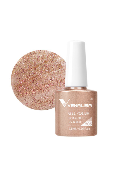 Venalisa Venalisa semi-permanent nail polish, 7.5 ml, shade 705
