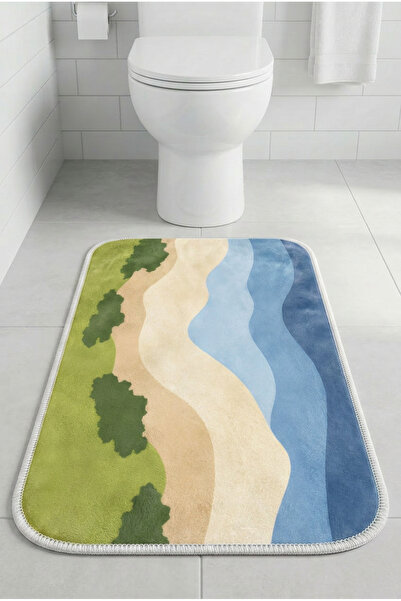 Zevahir Home Χαλάκι μπάνιου πολλαπλών χρήσεων για μπροστά από την τουαλέτα, α...