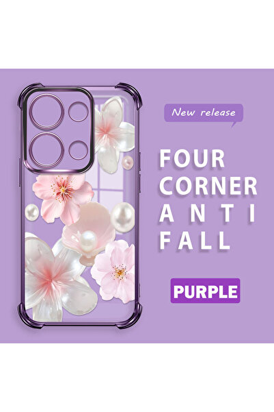 ucuc غطاء حماية شفاف متوافق مع ريدمي نوت 13 برو 4G، مصنوع من السيليكون بأربعة...