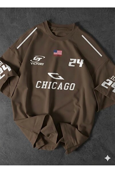 COMANCHERO Unisex Chicago 24 Design Printed Oversized T-Shirt