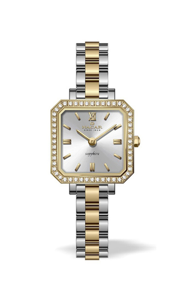 Nacar Sapphire Glass Silver - Gold Women's Watch Nc08-39430759-Csms