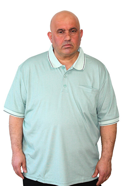 Ramon Miele Men's Large Size Pocketed Polo Collar T-Shirt