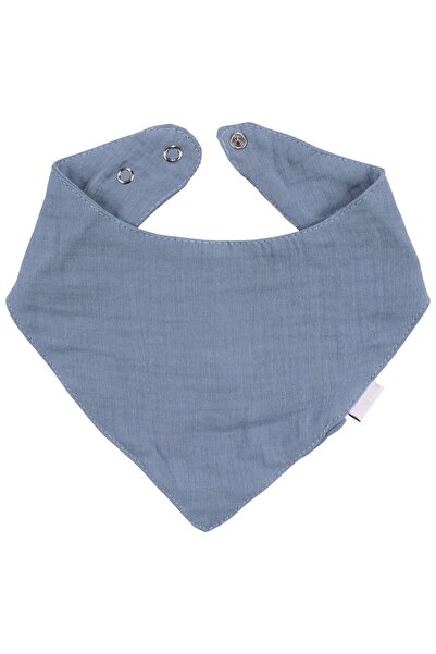bebegen مريلة وشاح من الموسلين باللون الأزرق للجنسين