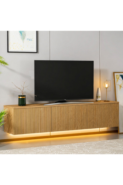 Betroya Vesta Ledli TV Ünitesi – Işıklı Ledli Kapaklı TV Ünitesi