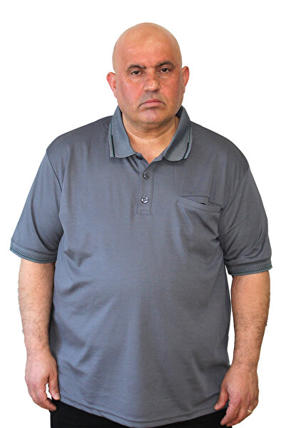 Ramon Miele Men's Large Size Pocketed Polo Collar T-Shirt