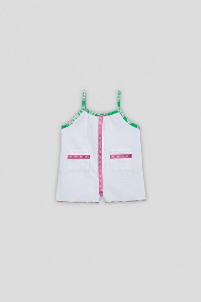 GB Baby BG Store بذلة بيضاء للفتيات الصغيرات