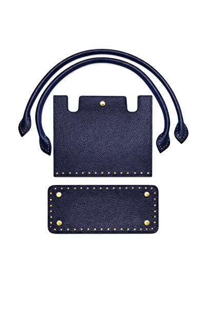 BD fold yarn Memur Bag Navy Blue Knitting Kit Cover, Base, Penguin Hanger 25X...