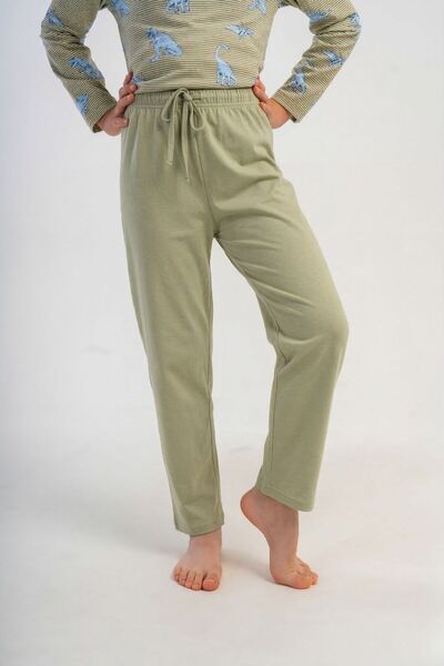 OBJE Boy's Green Poly Viscose Pajama Bottoms