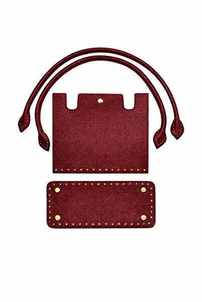 BD fold yarn Memur Τσάντα Κιτ Πλεκτού Κόκκινου Μπορντό, Κάλυμμα, Βάση, Κρεμάσ...