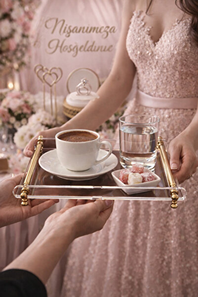 TutturX Nişan Söz Tavă pentru cafea 20x23cm pentru 2 persoane