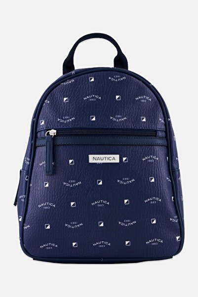 Nautica Women Brand Logo Backpack 23 L x 30 H x 10 W cm, Navy