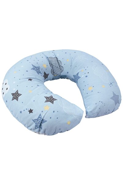 bebegen Baby Boy Blue Star Bulut Patterned Breastfeeding Min Leather