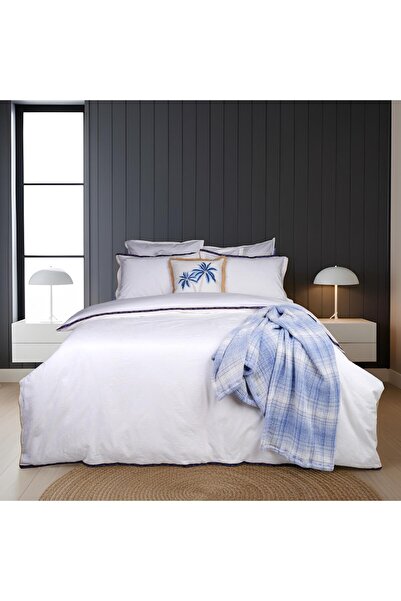 Sarev Parole White Single 100% Cotton Duvet Cover Set