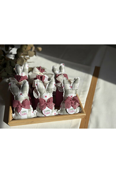 S&R 4 Adet Tavşan Şekilli Fiyonklu Lavanta Kesesi Happy Easter