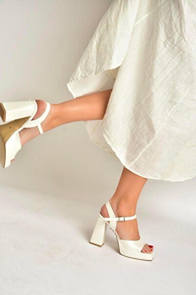 Fox Shoes Y246055009 Thick Platform Heeled Evening Dress Shoes