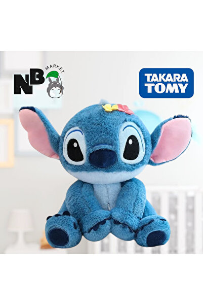 Takara Tomy دمية ستيتش وبري مع زهرة جالسة، لعبة ستيتش وبري مقاس 35 سم، دمية د...