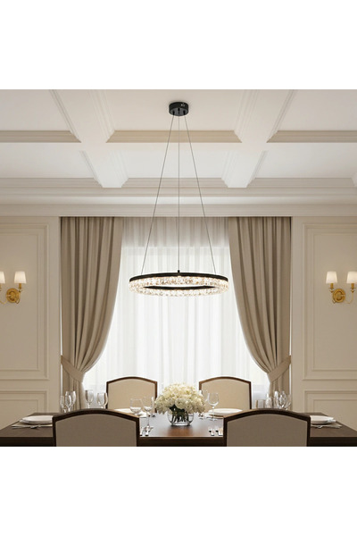 Grecia علاقي مودرن اسود لون الانارة 3 اضاءات واط 55