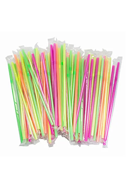 HORECA Paie flexibile colorate 1000 buc, ambalate individual, 24x5 mm