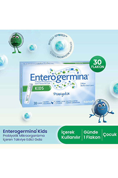 Enterogermina Kids 30 Flakon 2 Milyar Bacillus Clausii Sporu İçeren Probiyotik