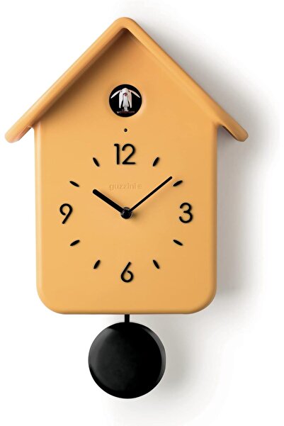 Guzzini & More Guzzini QQ Home clock, ocher, 24.8 x 12 x H 39 cm