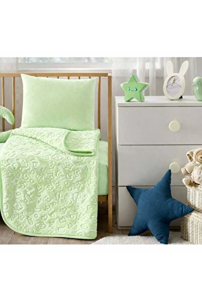 Özdilek Embos Bebek Blanket Si (100X120)-Green