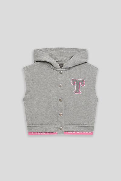 Tyess BG Store Kız Çocuk Gri Eşofman Üstü