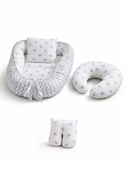 BebeK on For Babynest Gray Starry Set |   Breastfeeding Pillow with