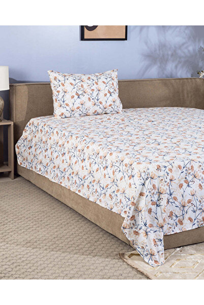 REDTAG Pink Floral Printed Flat Sheet Twin Size 180cm x 260cm