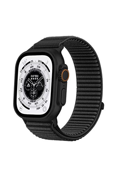 SilverCars I Watch 44/45/46/49 mm Uyumlu PRO Cırt Cırtlı Spor Loop Saat Kordonu