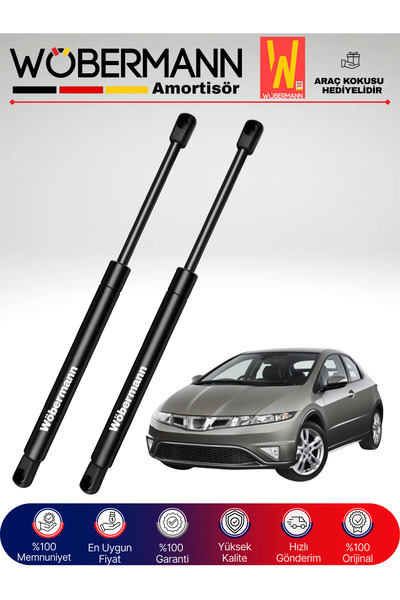 Wöbermann Honda Civic HB Bagaj Amortisörü Takım Sağ-Sol 2008-Sonrası