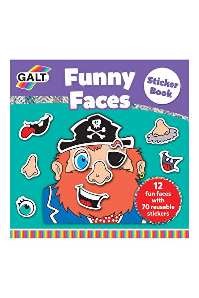Galt Funny Faces Sticker Book, Galt, A3069A