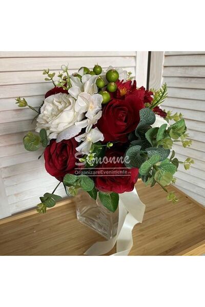 Simonne Godmother's bridal bouquet, artificial flowers