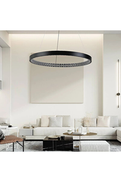 Grecia نجف مودرن اسود لون الانارة 3 اضاءات 30 واط مقاس 40 سم