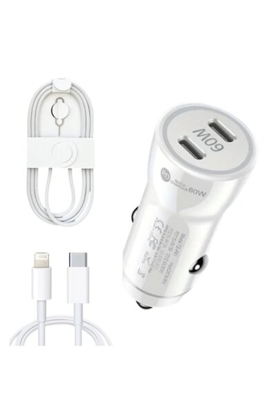 QUANDES Încărcător rapid dual USB-C-C 60W