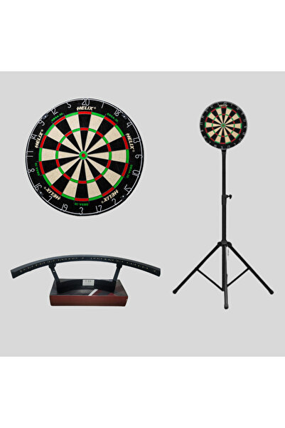 Özten Dart Seti – Onaylı Dart Tahtası, Tripod Stand ve Dart Işıklandırma Sistemi