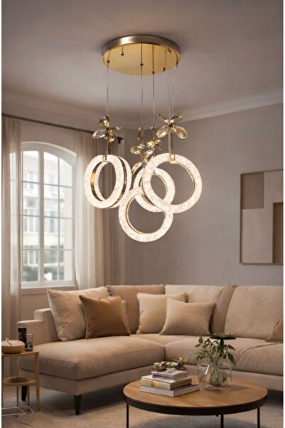 ecodesignline CRYSTAL BUTTERFLY MODERN SARKIT 4 LÜ LED AVİZE