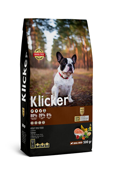 klicker Mini Irk Yetişkin Köpek Maması Somonlu – 500 GR