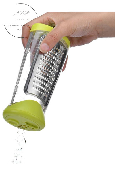 FORSEİ LUCA Grater with Bowl Cheese Carrot Sauce Grater Salt Shaker Model Kit...