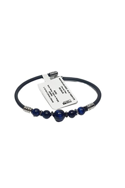 Janti Jtss26Blk1762 Stainless Steel Bracelet Silicone Coating Blue Eye and He...