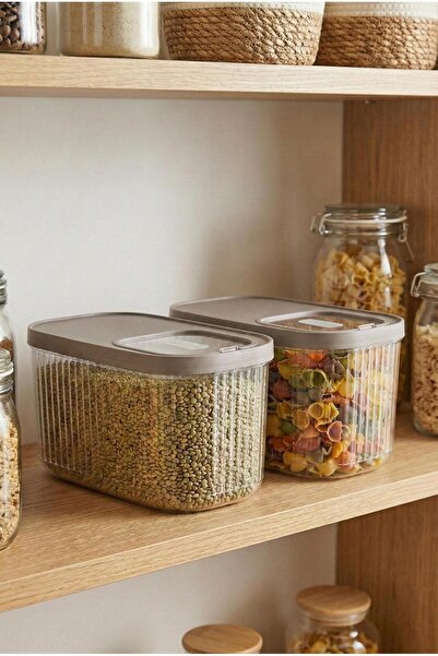 EWs 2-Piece 10 Lt Multibox Mink Sliding Lid Storage Container & Food Containe...