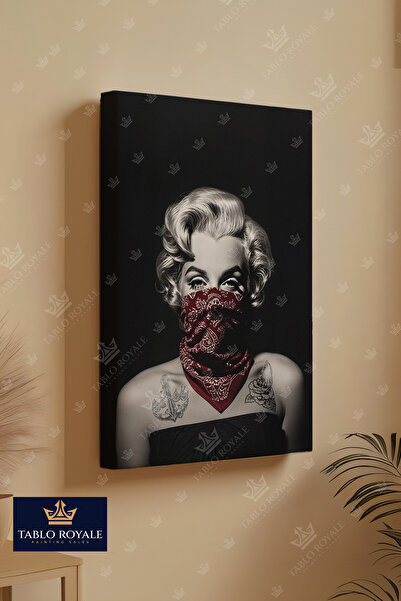 Tablo Royale Marilyn Monroe Buff Dikey Kanvas Tablo-Salon Tablo