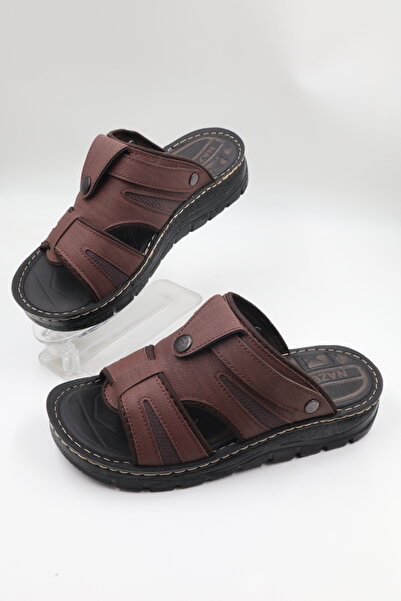 nazenintasarımlar Men's Lightweight Y Soft Sole Daily Slippers