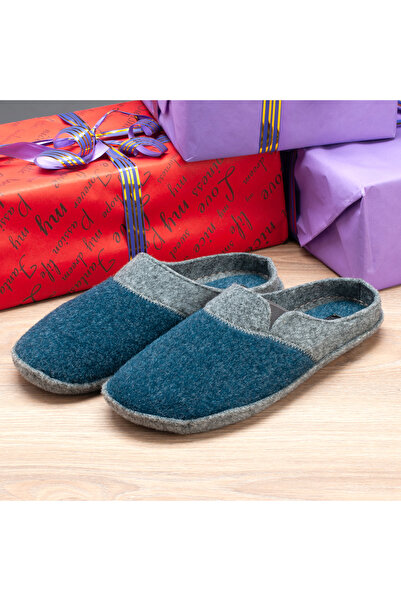 Tellus Men's Felt Warm Home Slippers, 0027