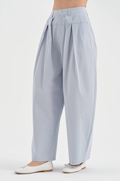 tw3 Γυναικείο παντελόνι με λεπτομέρεια πιέτες, 100% Βαμβάκι Design Balloon Fit