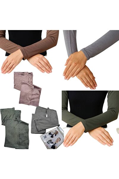 ALDAIYR 3 Pieces of Hijab Sleeves Combed Cotton Prayer Sleeves Kol2908