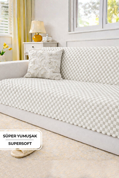 EvienHome Aron cu blană husă pentru canapea 170x215 cm Soft pluș Luxury talpă...