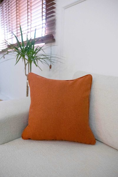 GOCCIA HOME 4-Piece Throw Pillow Cover Cotton Textured Soft Sofa Backrest Gift Can Be Customized with Punching